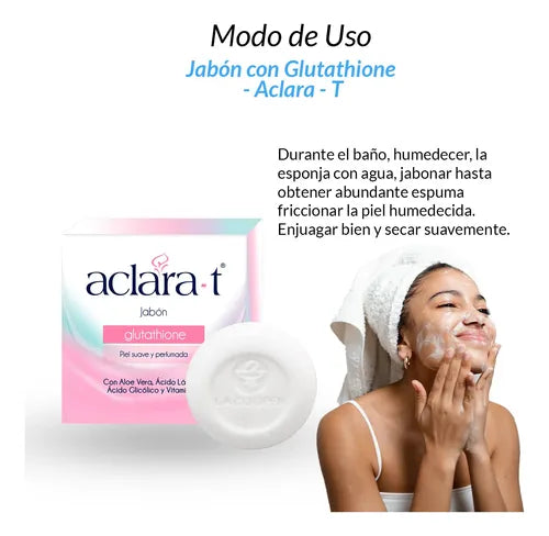🧼 Jabón con Glutathione Aclara-T